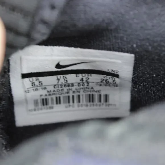 Nike LeBron 16 Low Basketball Shoes Mens 8.5 Black Blue Sneakers - Picture 9 of 9